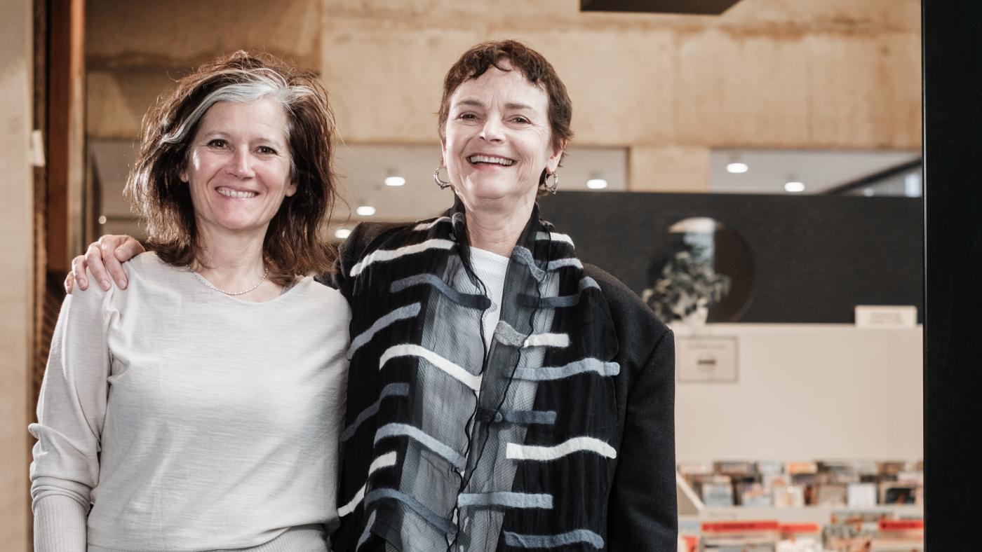 Auteurs Bibi Dumon Tak en Annemarie van Haeringen