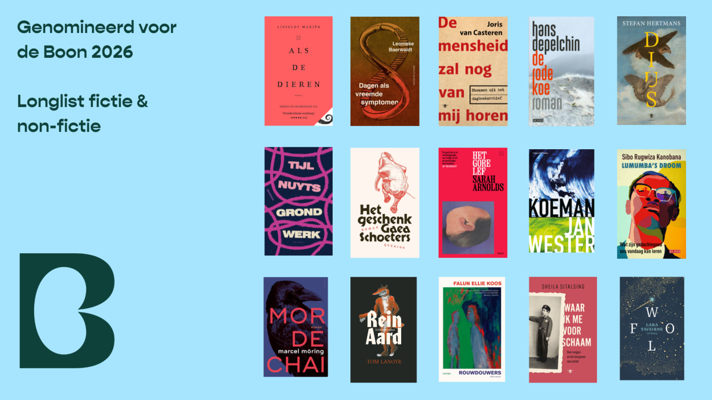 Alle boekcovers fictie non-ficie longlist