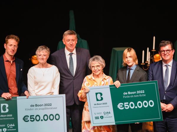 Pieter Gaudesaboos en Marieke Lucas Rijneveld winnen de Boon 2022