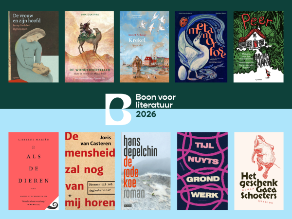 Boon shortlist 2026 titels